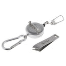 1PC Lightweight Stainless Steel Fly Fishing Line Clipper Nipper Cutter w/Zinger Retractor