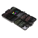 147pcs/set Fishing Accessories Set Carp Catfish Freshwater Saltwater Fishing Tackle Box - Hooks, Beads, Boilies Stopper, Rig Tube