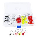 50pcs Super Sharp Lead Head Fishing Hooks for Soft Lures Earthworm Lobster