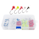 50pcs Super Sharp Lead Head Fishing Hooks for Soft Lures Earthworm Lobster