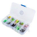 100pcs Multicolor Lead Head Fishing Hooks Jig Hooks Fishhooks for Soft Lure