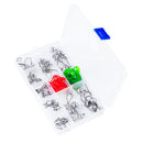 45pcs Lead Head Fishing Hooks Set Jig Fishhook Fising Accessories with Box for Soft Lures Earthworm Lobster