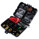 138pcs Soft Fishing Lure Accessories Box Set Hooks Swivels Beans Stop Sinker O-shape Ring Fishing Leader Wire