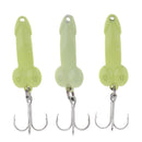 3pcs 3.5cm Artificial Bionics Metal Sequins Fishing Bait Treble Hooks 5g