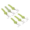 3pcs 3.5cm Artificial Bionics Metal Sequins Fishing Bait Treble Hooks 5g