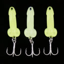 3pcs 3.5cm Artificial Bionics Metal Sequins Fishing Bait Treble Hooks 5g