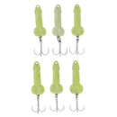 3pcs 3.5cm Artificial Bionics Metal Sequins Fishing Bait Treble Hooks 5g