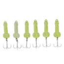 3pcs 3.5cm Artificial Bionics Metal Sequins Fishing Bait Treble Hooks 5g