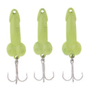 3Pcs 4.5cm Artificial Simulation Metal Sequins Metal Sequins Fishing Hooks