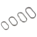 170pcs/box Portable Stainless Steel Split Rings Double Loop Fishing Split Rings Stronger than Round Split Rings