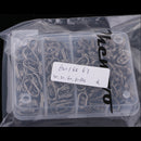 170pcs/box Portable Stainless Steel Split Rings Double Loop Fishing Split Rings Stronger than Round Split Rings