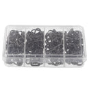 170pcs/box Portable Stainless Steel Split Rings Double Loop Fishing Split Rings Stronger than Round Split Rings