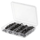 170pcs/box Portable Stainless Steel Split Rings Double Loop Fishing Split Rings Stronger than Round Split Rings