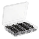 170pcs/box Portable Stainless Steel Split Rings Double Loop Fishing Split Rings Stronger than Round Split Rings