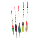 5 Pieces Luminous Rock Fishing Bobbers Night Fishing Floats Balsa Wood Bait Indicators
