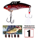 4pcs Spoon Fishing Lures Metal Hard Bait VIB Jigging Spinnerbaits Crankbait