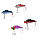 4pcs Spoon Fishing Lures Metal Hard Bait VIB Jigging Spinnerbaits Crankbait