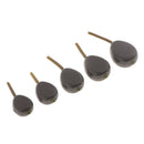 5pcs (Flat Pear Inline) Carp Fishing Weight, Fishing Sinker, Lead Sinker