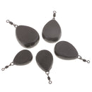 5pcs (Flat Pear Swivel) Carp Fishing Weight, Fishing Sinker, Lead Sinker