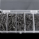 150pcs Stainless Steel Rolling Swivel with Coast Lock Snaps Fishing Lure Hook Line Connectors 1# 2# 4# 6# 8