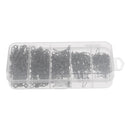 150pcs Stainless Steel Rolling Swivel with Coast Lock Snaps Fishing Lure Hook Line Connectors 1# 2# 4# 6# 8