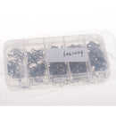 115pcs Heavy Duty Three Way Barrel Swivels Black T-Ture Swivels Fishing Connectors with Box