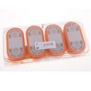 8pcs Ellipse Shape Fishing Main Line Bobbins Spools, Hook Line Rig Trace Storage