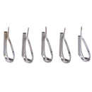 5 Pieces Fishing Rod Guide Set Rod Building Repair Hard Corrosion resistance Rod Guides Ring Tip Hooks