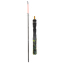 Detachable Ice Fishing Rod 2 Sections Micro Spinning Rod Green Winter Travel Pole for Fishing on Boat Dams or Ice