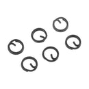 50pcs Stainless Steel Double Split Ring Double Rings Fishing Covert Q Rings Diameter 6mm