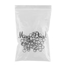 50pcs Stainless Steel Double Split Ring Double Rings Fishing Covert Q Rings Diameter 6mm