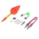 Detachable Ice Fishing Rod and Reel Combo with / Line /Float/ Scissor/ Space Bean /Ready Tied Chod Rig /Bell/ Sinker /Snaps