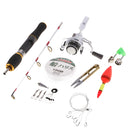 Ice Fishing Combo Kit Carbon Fiber Micro Spinning Rod & Left/Right Hand BD500 Reel & 100M Fishing Line & other Fishing Accessaries