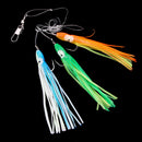 2pcs Squid Skirts Fishing Rig Saltwater Trolling Bait for Fluke Flounder Mahi Marlin