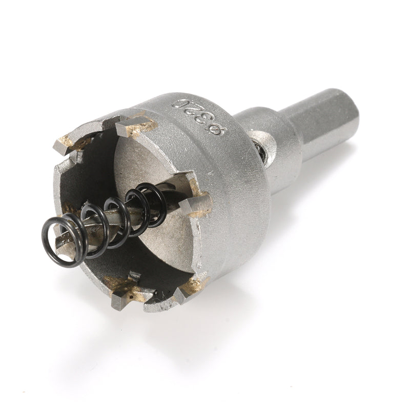 6pcs 16/18/20/22/25/32mm Steel Carbide Tipped Drill Bit Set 16-32mm Metal Hole Saw Alloy Cutter