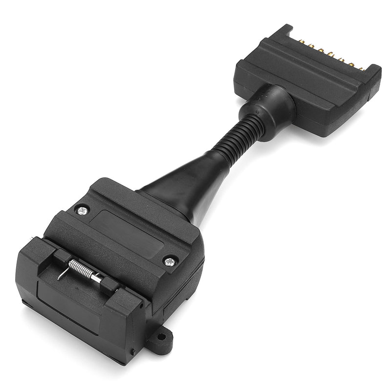 7Pin Female To 12Pin Male Trailer Adapter Electric Tow Converter Plug
