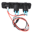 QC3.0 Dual USB Charger Voltmeter 12V Lighter Socket Splitter Power Button Switch For Car Motorcycle Boat Truck