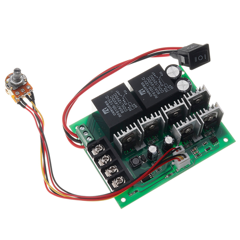 DC 10-50V 12/24/48V 60A PWM DC Motor Speed Controller CW CCW Reversible Switch Module
