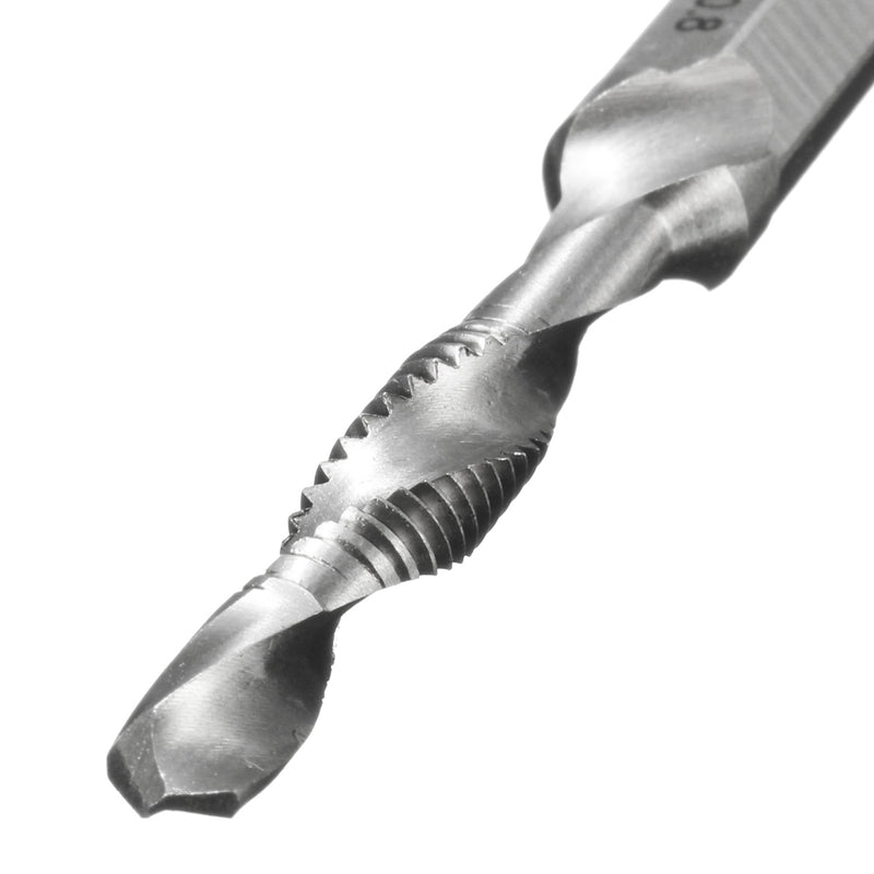 1/4 Inch Hex Shank HSS M4/5/6/8/10 Metric Screw Tap  Combination Drill Tap Bit