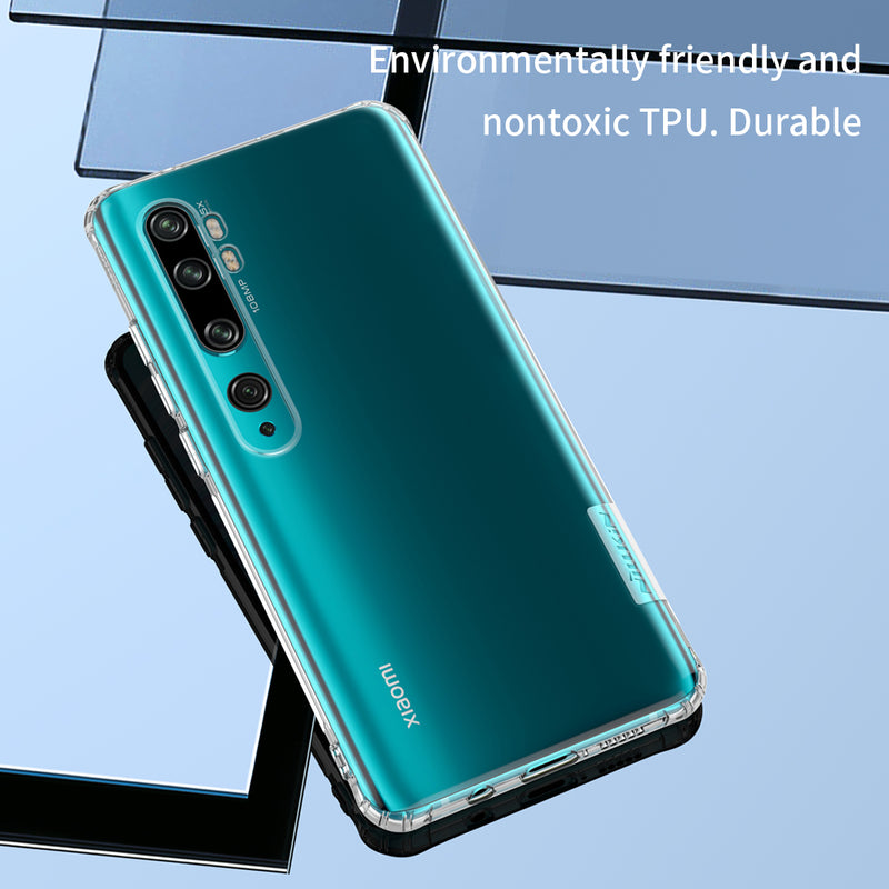 NILLKIN Translucent Shockproof Non-slip Soft TPU Protective Case for Xiaomi Mi Note 10 / Xiaomi Mi Note 10 Pro / Xiaomi CC9 Pro