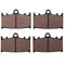 4pcs Front Organic Ceramic Brake Pads For Suzuki GSX-R600 GSXR600 1997-2003