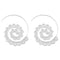Trendy Big Circle Hoop Exaggerated Spiral Heart Drop Shape Earrings Gift for Women