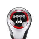 5 Speed Gear Shift Knob PU Leather Black/Silver For VW Golf MK5 MK6 MK7