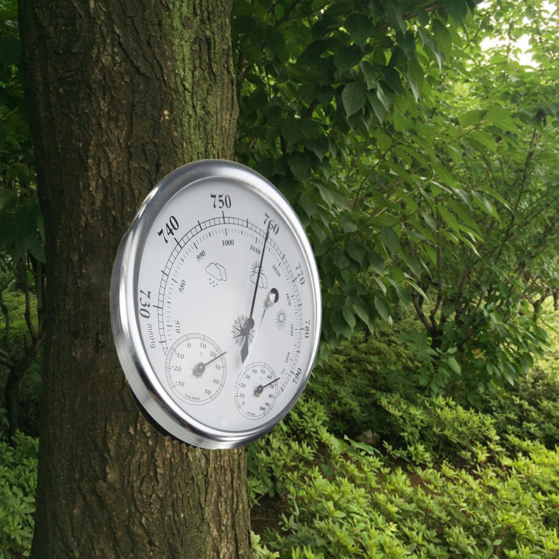 Wall Hanging Weather Forecast Thermometer Hygrometer Air Pressure Meter-30~+50 0~100%Rh 960~1060hPa
