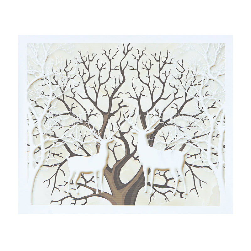3PCS Deer Modern Canvas Print Paintings Wall Art Pictures Home Decoration Unframed