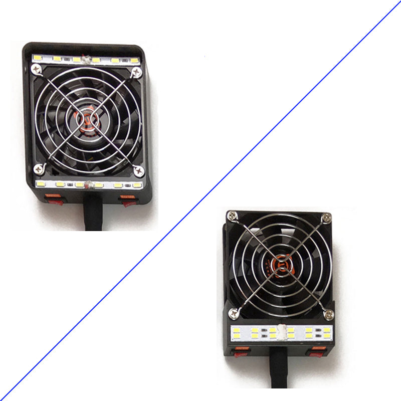 Soldering Iron Exhaust Fan Solder Smoke Exhauster Remover Fume Extractor with LED Lighting