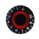 Black Red Electronic Guitar Speed Dial Knobs Control Knobs For LP LES PAUL Guitar