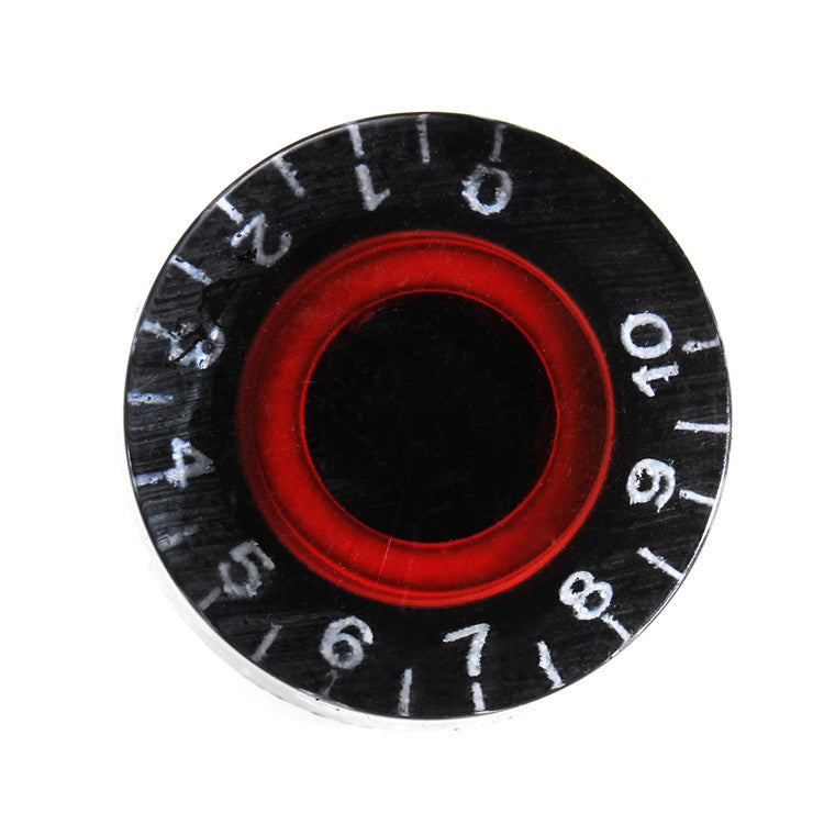 Black Red Electronic Guitar Speed Dial Knobs Control Knobs For LP LES PAUL Guitar