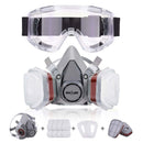 Nasum Respirator Mask with Protective Goggles for Paint Spray Dust Chemicals Protection Odour Control for Spray Restoration Paint and Grinding Work