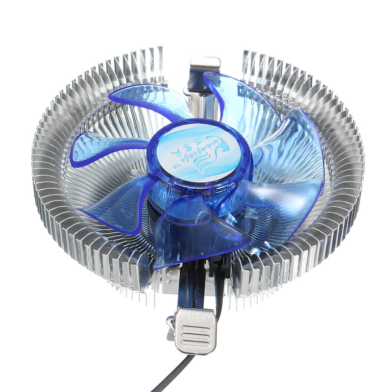 Quiet Blue LED CPU Cooler Cooling Fan Heat Sink for Intel LGA775 1155/1156 i3/i5/i7 AM2 AM3